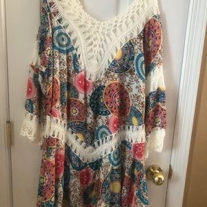 Casual paisley top brand new one size fits all